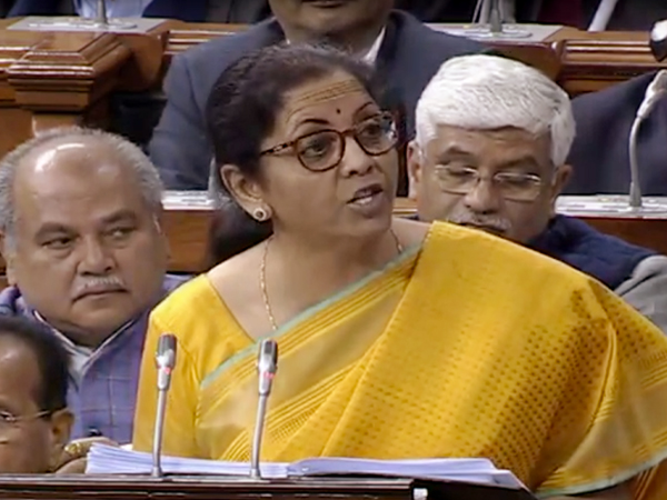Union Finance Minister Nirmala Sitharaman speaking in the Parliament on Saturday. Union Finance Minister Nirmala Sitharaman speaking in the Parliament on Saturday.