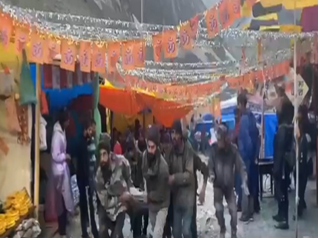 Visual from the recue operations after the cloudburst in Amarnath yatra (Photo/ANI) Visual from the recue operations after the cloudburst in Amarnath yatra (Photo/ANI)