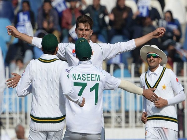 Pakistani players celebrating after taking a wicket. (Photo/ICC Twitter) Pakistani players celebrating after taking a wicket. (Photo/ICC Twitter)