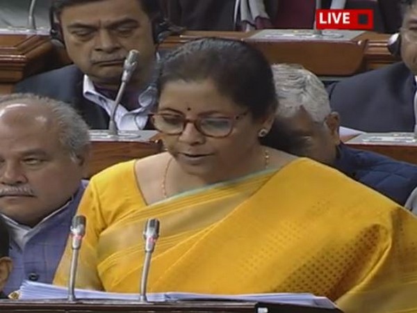 Union Finance Minister presenting the Union Budget in Parliament on Saturday (Photo: LS TV) Union Finance Minister presenting the Union Budget in Parliament on Saturday (Photo: LS TV)