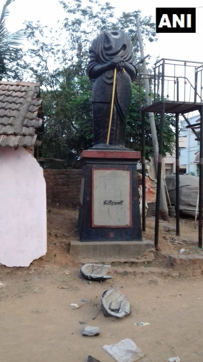 Periyar statue vandalised in Tamil Nadu