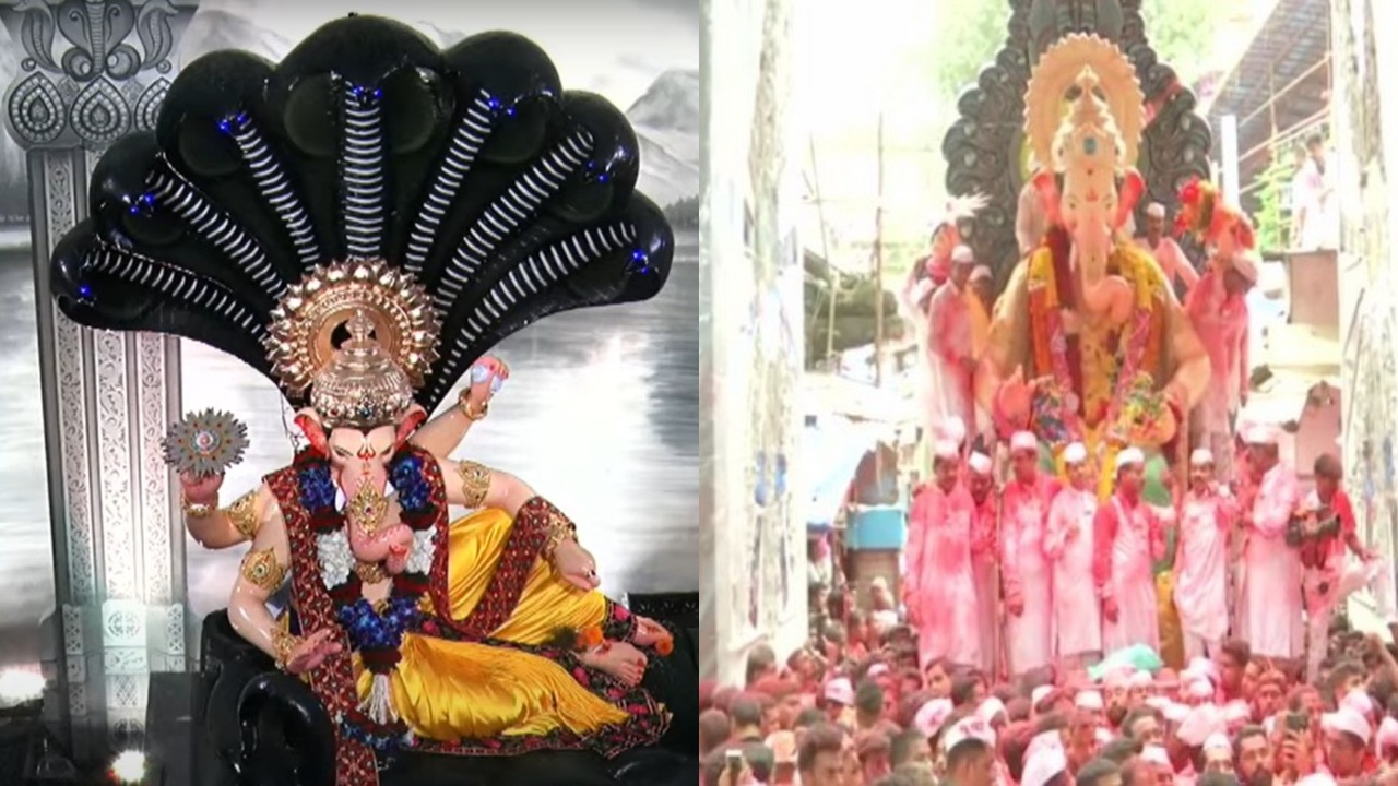 Subdued celebrations at Mumbai's Lalbaugcha Raja amid Covid ...