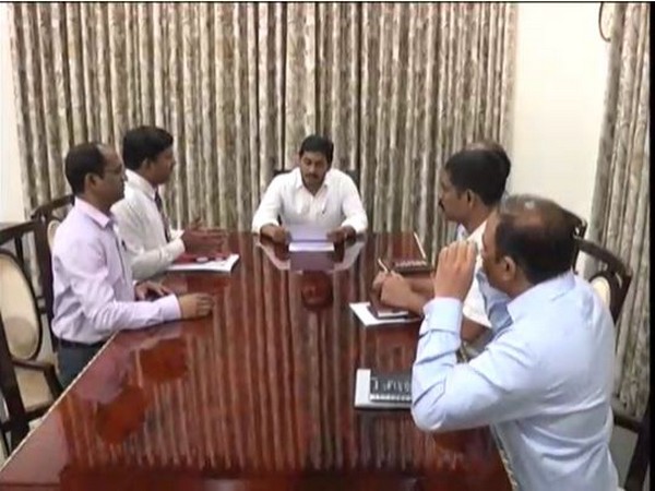 Andhra Pradesh Chief Minister YS Jagan Mohan Reddy reviews availability of essential commodities in view of lockdown in the state. Photo/ANI Andhra Pradesh Chief Minister YS Jagan Mohan Reddy reviews availability of essential commodities in view of lockdown in the state. Photo/ANI