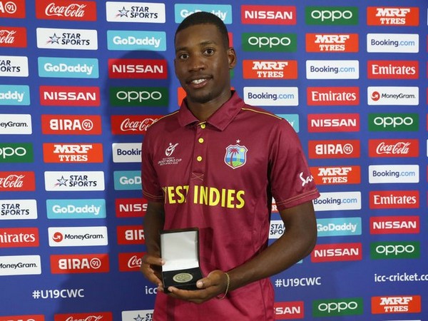 Nyeem Young (Photo/Cricket World Cup Twitter) Nyeem Young (Photo/Cricket World Cup Twitter)