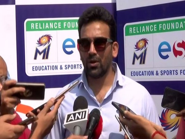 Former Indian cricketer Zaheer Khan speaking to reporters in Mumbai on Monday. Photo/ANI Former Indian cricketer Zaheer Khan speaking to reporters in Mumbai on Monday. Photo/ANI