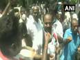 Despite EC ban on victory processions, DMK workers celebrate outside party headquarters in Chennai - Vimarsana News