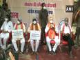 After FIR in toolkit case, Raman Singh, BJP leaders hold protest outside police station in Raipur - Vimarsana News
