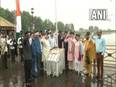 Corporators in Srinagar hoist national flag at Zero Bridge - Vimarsana News