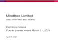 Mindtree clocks net profit of Rs 317 crore in Q4 - Vimarsana News