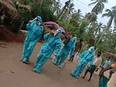 Sarpanch performs last rites of woman who died of Corona - Vimarsana News