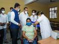 Sadananda Gowda launches free vaccination drive for students in Malleshwaram - Vimarsana News