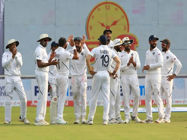 India are 565 runs ahead of South Africa in the first innings after declaring at 601/5. (Photo/BCCI Twitter) India are 565 runs ahead of South Africa in the first innings after declaring at 601/5. (Photo/BCCI Twitter)