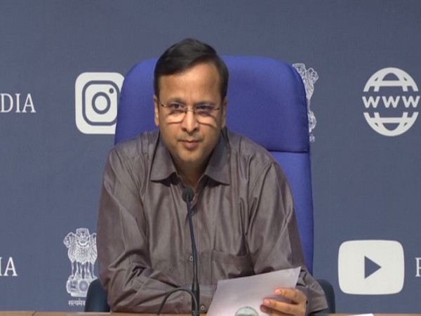 Lav Aggarwal, Joint Secretary, Union Health Ministry, addressing media persons in New Delhi on Wednesday. Photo/ANI Lav Aggarwal, Joint Secretary, Union Health Ministry, addressing media persons in New Delhi on Wednesday. Photo/ANI