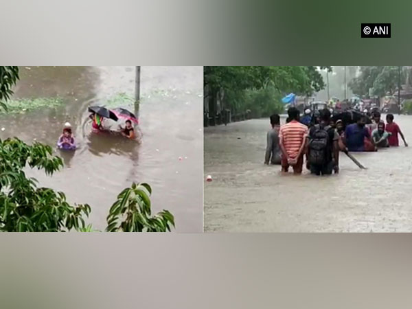 Thane: Streets flooded in many areas due to heavy rainfall