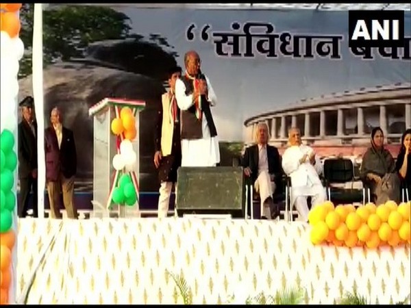 Congress leader Digvijaya Singh speaking at an event in Indore on Sunday Congress leader Digvijaya Singh speaking at an event in Indore on Sunday