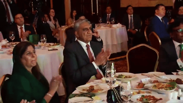 Bajwa celebrates Pak Independence Day at London Embassy, Ukraine supporter and Pak billionaire Zahoor's wife attends event (Photo Credit: Twitter) Bajwa celebrates Pak Independence Day at London Embassy, Ukraine supporter and Pak billionaire Zahoor's wife attends event (Photo Credit: Twitter)