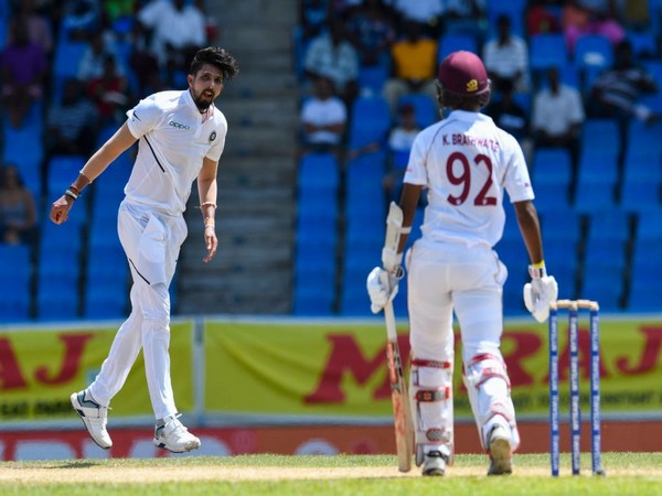 Indian pacer Ishant Sharma bags fifer on the second day of Test match. (Photo/Windies Cricket Twitter) Indian pacer Ishant Sharma bags fifer on the second day of Test match. (Photo/Windies Cricket Twitter)