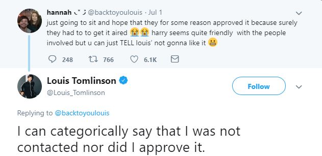 Thread by @glossierIouis, louis tomlinson being harry styles' number one  fan and being supportive; a []