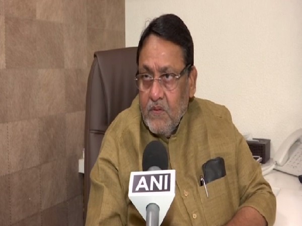 Maharashtra Minister Nawab Malik speaking to ANI in Mumbai