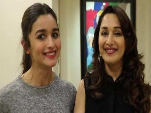 Dixit took to Twitter and posted a lively picture of herself posing with the birthday girl (Picture Courtesy: Twitter) Dixit took to Twitter and posted a lively picture of herself posing with the birthday girl (Picture Courtesy: Twitter)