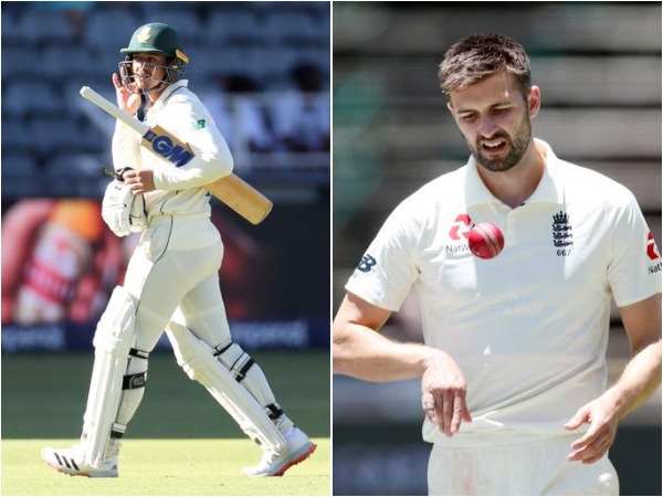Quinton de Kock (L) and Mark Wood (R) Quinton de Kock (L) and Mark Wood (R)