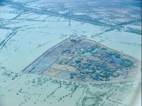 An aerial view of floods situation in Pakistan (Photo Credit: Shehbaz Sharif Twitter)