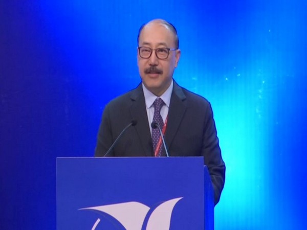 Harsh Vardhan Singla speaking at the event in New Delhi on Sunday. Photo/ANI Harsh Vardhan Singla speaking at the event in New Delhi on Sunday. Photo/ANI
