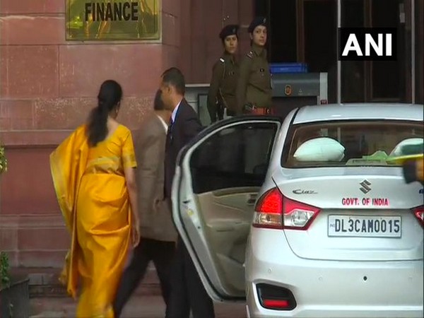 Finance Minister Nirmala Sitharaman arrives at Ministry of Finance Finance Minister Nirmala Sitharaman arrives at Ministry of Finance