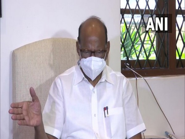 NCP chief Sharad Pawar in Mumbai (Photo/ANI)