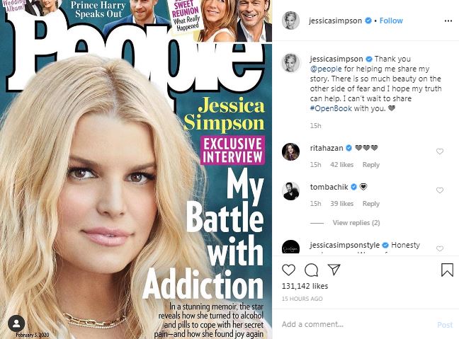 Jessica Simpson Shares Struggle With Addiction, Sexual Abuse in