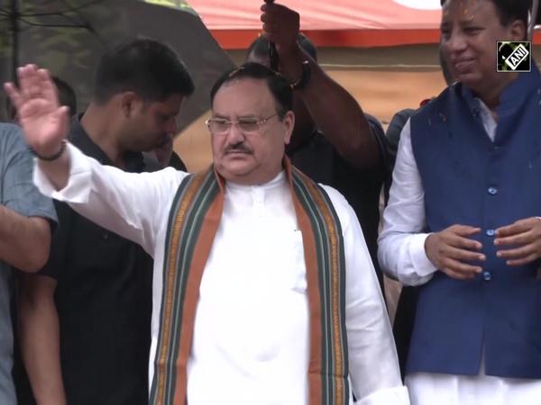 JP Nadda attends ‘Shobha Yatra’ in Patna