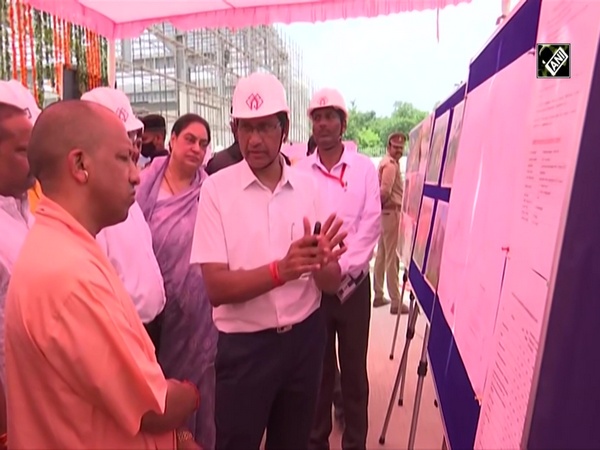 UP CM Yogi Adityanath visits metro rail project in Agra