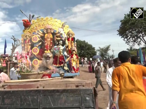 Tripura: CM Manik Saha attends the immersion of Durga idol