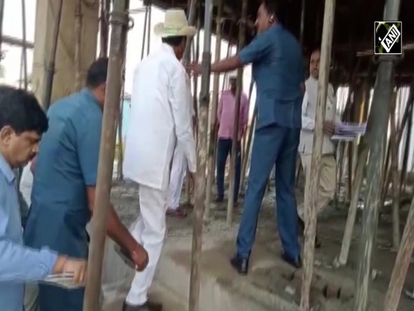Telangana CM KCR inspects under-construction party office in Delhi