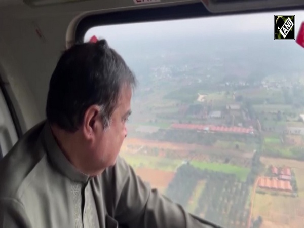 Nitin Gadkari inspects progress work of Bengaluru–Chennai Expressway