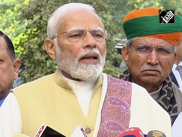 PM Modi addresses the media ahead of the Budget Session 2023 in Parliament