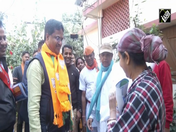 Tripura CM Manik Saha conducts door-to-door campaign ahead of elections in Agartala