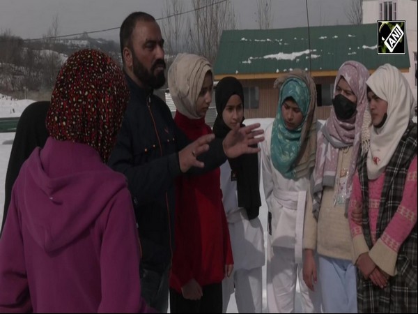 J-K: Girls from far-flung areas of Budgam display Martial art in snow