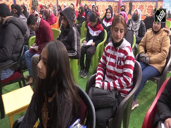 Youths enjoying art and cultural programs during winter in Srinagar