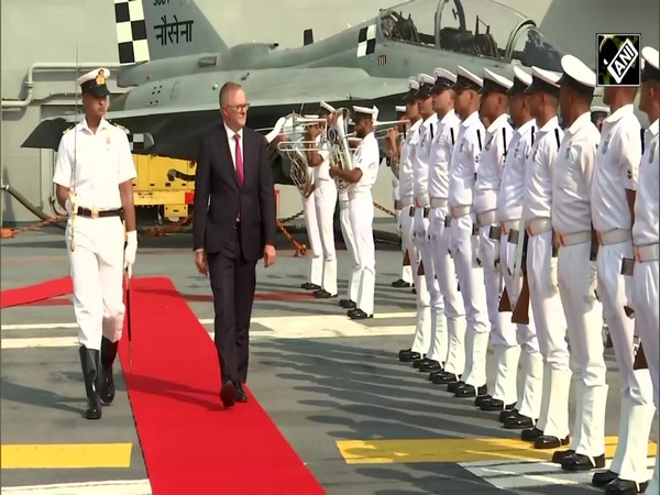 Australian PM Anthony Albanese onboard INS Vikrant, receives guard of Honour