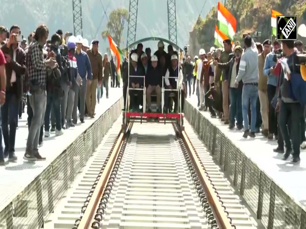Ashwini Vaishnaw inspects Chenab Bridge