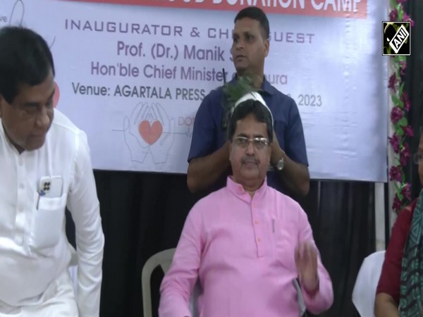 Tripura: CM Manik Saha inaugurates blood donation camp at Agartala Press Club