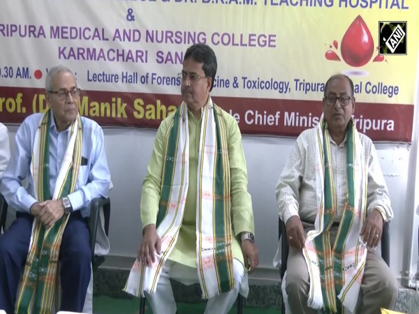 Tripura CM Manik Saha inaugurates mega blood donation camp in Agartala