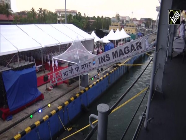 Indian Navy decommissions INS Magar at Naval base in Kochi after 36 years of service