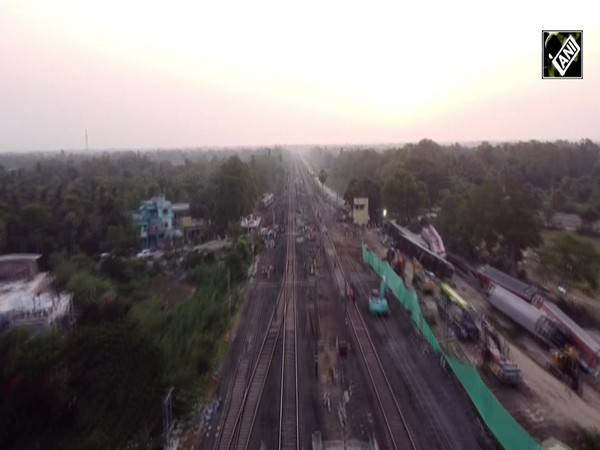 Odisha train tragedy: Latest aerial visuals from accident site after train movement resumes