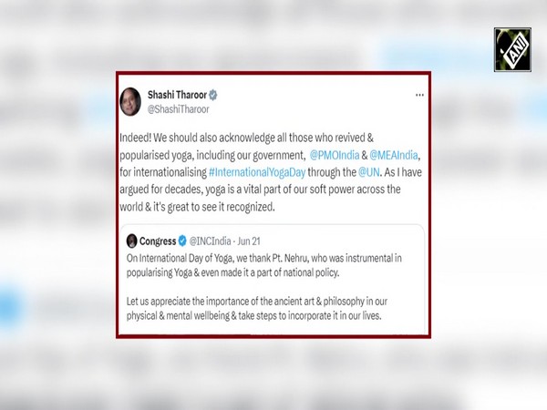 “It's great to see…” Tharoor asks Congress to acknowledge Centre’s efforts to internationalise Yoga