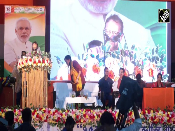 Manik Saha attends "75 Seemanta Gram, Kranti Viro Ke Naam" program in Sabroom