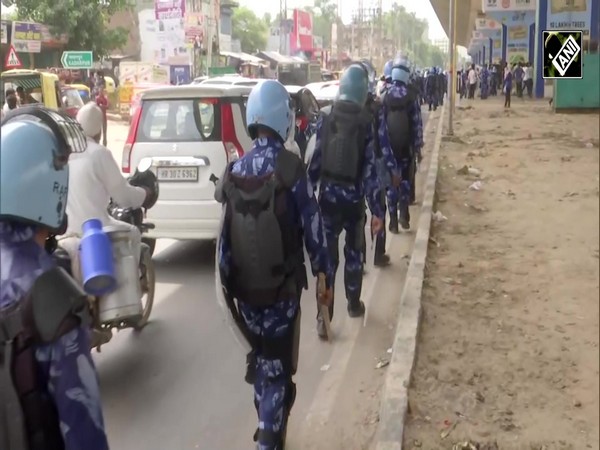 Haryana: RAF conducts flag march in Gurugram after violent clashes