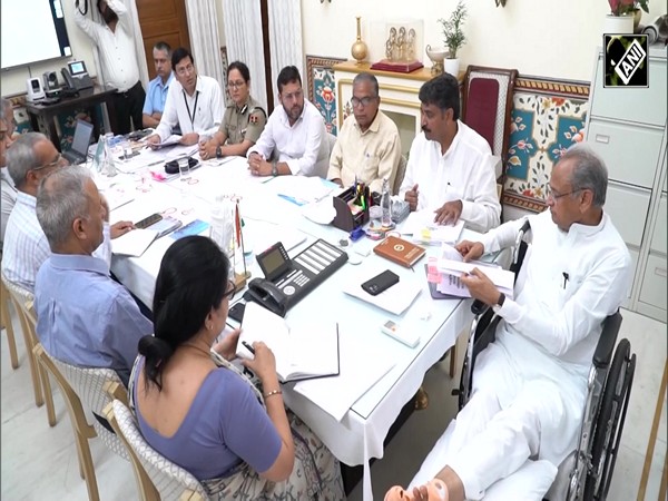 Rajasthan CM Ashok Gehlot attends State Level Vigilance and Monitoring Committee Meeting in Jaipur