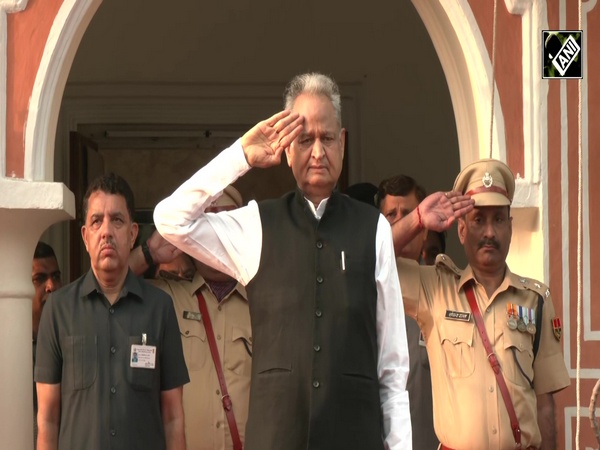 77th Independence Day: Rajasthan CM Ashok Gehlot hoists the Tricolour at his official residence
